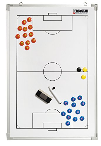 Derbystar Unisex Fussball Taktiktafel, Weiß, 90 x 60 cm EU