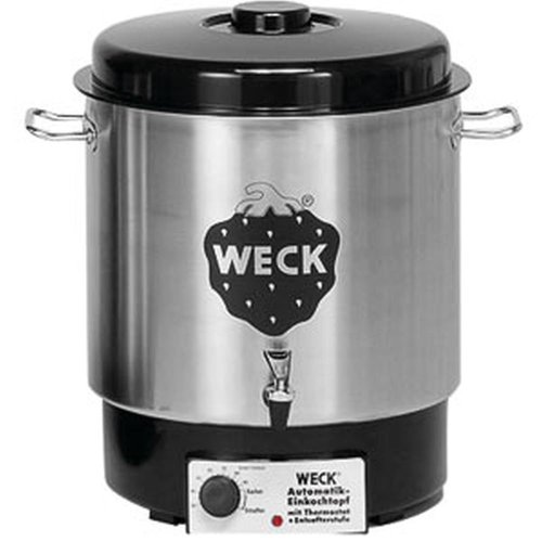 WECK Glühweintopf / Einkochautomat WAT 24A (Einkochtopf aus Edelstahl, Heißwasserspender, Glühweinkocher, 35cm, 30 L, 230V, 1800 W) 6832