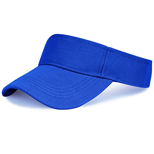 Unisex Visoren Cap Sonne Hut Golf Tenniskappe mit Sonnenblende Baseball Kappe Baseballmütze Einstellbar Visor Sommer Schirmmütze für Damen Herren (Königsblau)