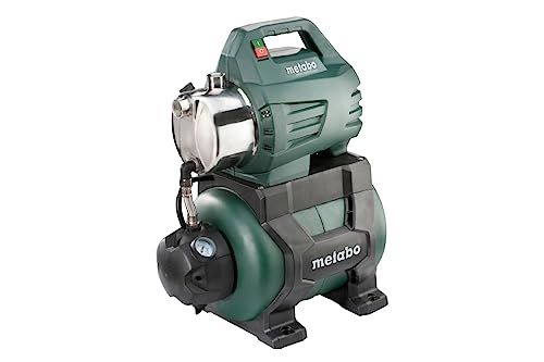 Metabo Hauswasserwerk HWW 4500/25 Inox (600972000) Karton, Nennaufnahmeleistung: 1300 W, Max. Fördermenge: 4500 l/h, Max. Förderhöhe: 48 m