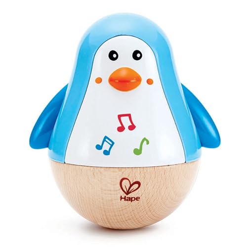 Hape Stehauf-Pinguin, Stehaufmännchen mit Klang, blau, ab 6 Monaten