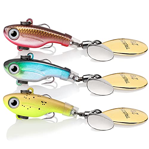 TRUSCEND Spoon Spinnköder Angelköder Kunstköder Fische Angeln Set Hecht Zander Forellen Köder Blinker Swimbait Angelzubehör Süßwasser Salzwasser Angelset Angeln Geschenk für Männer