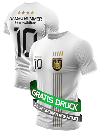 IIIII20Fo7IIIII Fussball Deutschland Trikot Em 2024 Kinder mit eigenem Namen personalisiert - Jungen National Fußball Kind Trikots - Jungs Fanartikel deutsche Nationalmannschaft XT5G