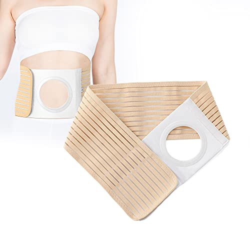 Ostomie Gürtel, Unisex Stomagürtel, Elastischer Herniengürtel, Atmungsaktiv Stomabandage Haut Stomaversorgung, Lordosenstütze zur Sicherung von Stomabeuteln, Erhältlich in 4 Größen (L)