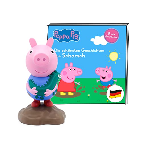 tonies Hörfigur für Toniebox, Peppa Wutz – Die schönsten Geschichten von Schorsch, Hörspiel für Kinder ab 3 Jahren, Spielzeit ca. 44 Minuten