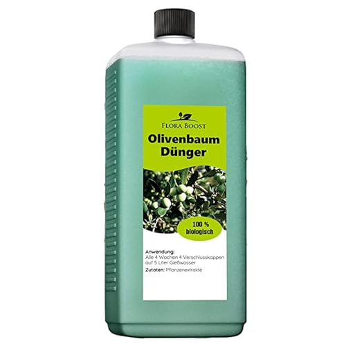 Flora Boost Olivenbaum Dünger Flora Boost 500ml I Für bis zu 100L Gießwasser I Langzeitdünger für verbesserte Blütenbildung I Flüssiger Blatt- & Wurzeldünger I 100% natürlicher Pflanzendünger