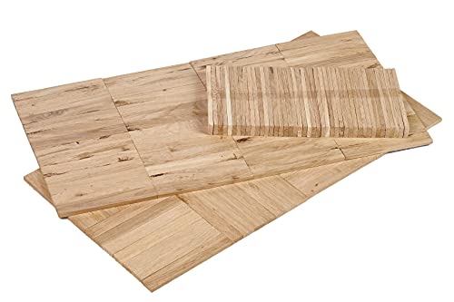 EICHE Bastelklötzchen 160 Stück zum Basteln original vom Klötzchenmann 8 x 22 x 160 mm Holzbausteine Bastelholz ideal für alle DIY Projekte