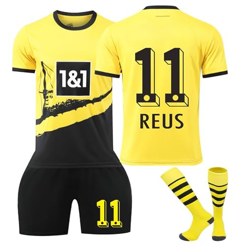 Fußball Trikot Set, 23/24 ??? Heimtrikots/Auswärtstrikots Kinder Erwachsene Fussball Trikot Fußballtrikot Soccer Jerseys Trainingsanzug Football T-Shirt Shorts und Socken Anzug für Jungen Herren