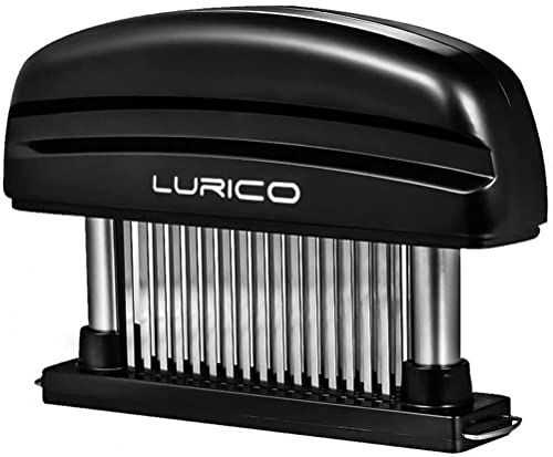 LURICO Fleischklopfer, Fleisch-Tenderizer, Fleischzartmacher Meat Tenderizer 48 Edelstahl Ultra Sharp Nadel Klingen Tenderizers, Manuelle Küche Kochwerkzeug für Steak Rindfleisch