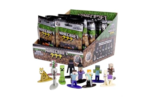 Minecraft 253261000 Nano Actionfigur Videospiel Nanofigs Blind Pack, Mehrfarbig