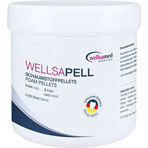 wellsamed wellsapell Schaumstoff-Pellets, Schaumstoffpellets rund, Ø 4 mm, 3.000 Stück