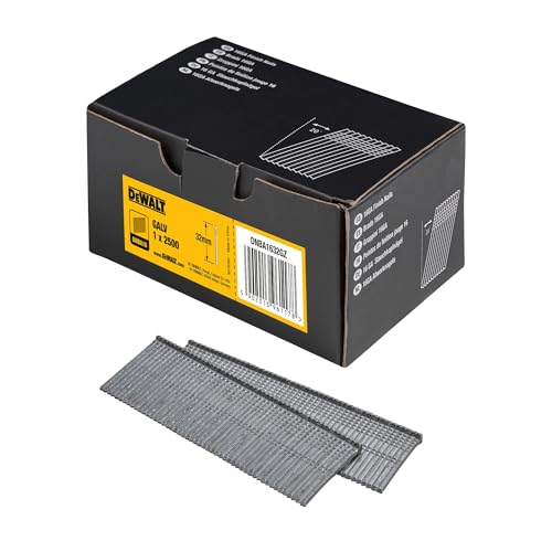 Dewalt Stauchkopf-Nägel 16 GA DNBA1632GZ (20 Grad, 32mm, galvanisiert, Durchmesser 1,40 x 1,60 mm) 2.500 Stück