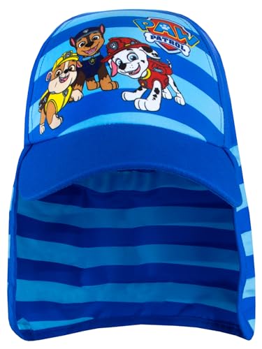 PAW PATROL Sonnenhut | Sonnenschutz Kinder | Strand Sonnenhut Jungs | Schirmmütze Kinder | Blau