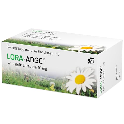 Lora ADGC® - 100 Stück - Antiallergikum zur Behandlung von Allergiebeschwerden wie Heuschnupfen, Juckreiz und Hautrötungen - langanhaltend & gut verträglich - Bereits für Kinder ab 2 Jahren