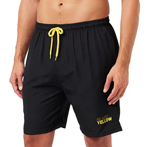 Borussia Dortmund BVB Badehose Black&Yellow Gr. XL, Schwarz