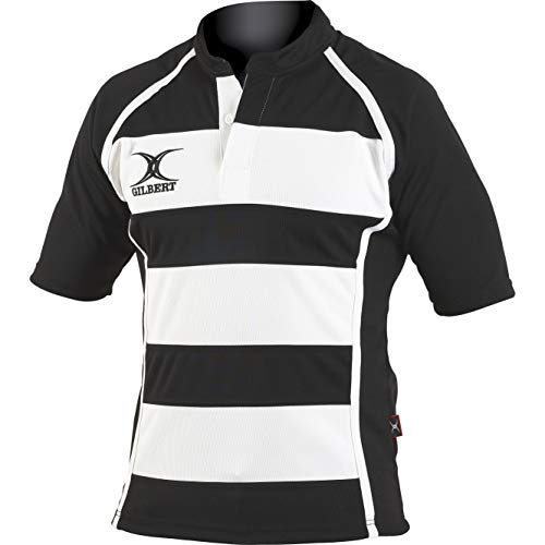 Gilbert - MAILLOT D ENTRAINEMENT GILBERT RAYE NOIR / BLANC - taille : S