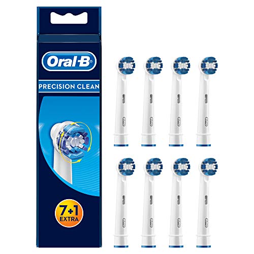 Oral-B Precision Clean Aufsteckbürsten, Umschließt jeden Zahn einzeln für eine optimale Reinigung, 7+1 Stück