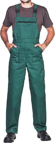 ProWear Arbeitslatzhose Herren Arbeitshose Latzhose, Grün, Gr.- M