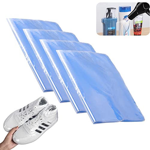 Ksvaye 100 Stück Schrumpfbeutel 28 x 40 cm Schrumpffolien Beutel PVC Schrumpfen Taschen Shrink Wrap Bag für Seifen Badebomben Badekugeln Verpackung DIY-Handwerk