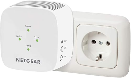 NETGEAR WLAN Repeater EX3110 WLAN Verstärker AC750 (Dual-Band WiFi 2,4/5 GHz, Abdeckung 2 bis 3 Räume & 20 Geräte, bis zu 750 MBit/s Geschwindigkeit), Weiß