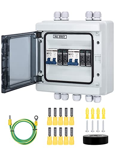 Überspannungsschutz PV DC Trennschalter Blitzschutz Leitungsschutzschalter 2 string (2 in 2 out)1000VDC 20-40KA Solar Spannungsschutz für Photovoltaik IP65 Wasserdichtes