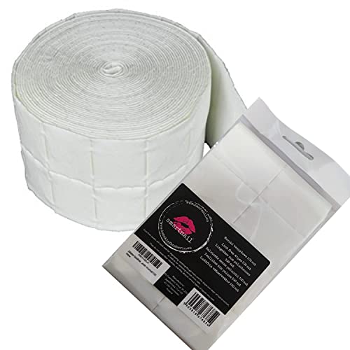 Zelletten Staubfreie Tupfer 12-lagig Cellulose Pads Zellstoff-Pads vorperforiert 100% fusselfrei geeignet für Zellettenspender Smartnail (100)