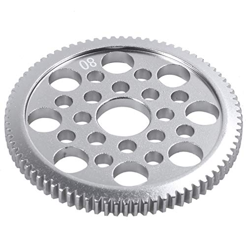 Qwertfeet Aluminium-Legierung 48P Gear 80T für D3 S XI XIS 1/10 Car