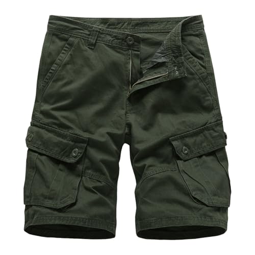 Herren Cargo Shorts Baumwolle Lose Fit Kurz Hose Sommer Viele Tasche Gym Shorts Men Pack Arbeit Kurze Hose Herren,Elegante Herren Hose Kurz