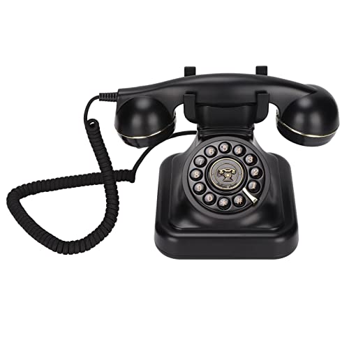 Annadue Europäisches Retro Telefon – Vintage Festnetztelefon, Elegantes Klassisches Vintage Festnetztelefon für Zuhause/Büro/Café/Bar Dekoration.