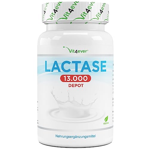 Laktase 13.000 Depot - 120 Tabletten mit Depotwirkung (Sepismart® Slow Release) - Hochdosiert mit 13.000 FCC-Einheiten - Bei Laktoseintoleranz + Milchunverträglichkeit - Ohne unerwünschte Zusatzstoffe