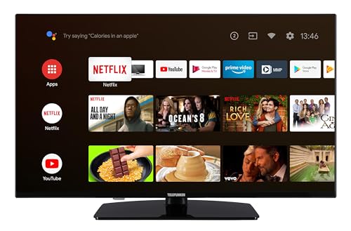 Telefunken Android TV 40 Zoll Fernseher (Full HD Smart TV, HDR, Triple-Tuner, Bluetooth) XF40AN750M, Schwarz