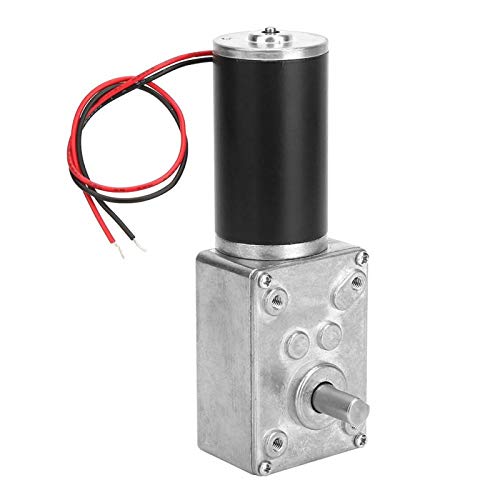 24V 5RPM DC Schneckengetriebemotor 68kg.cm 31mm Hohe Torsion Selbsthemmende Motor Reversed Mini Turbine Getriebemotor für DIY Roboter Drehtisch Türschloss Vorhang Maschine