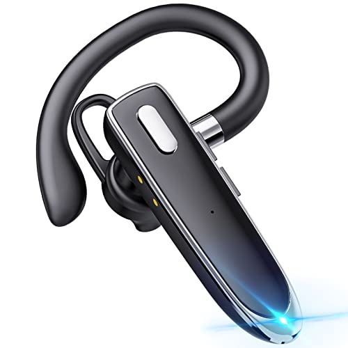 Boytond Bluetooth-Headset, kabelloses Headset mit Mikrofon, Fahr-Headset mit 24-Stunden-Gesprächszeit, kompatibel mit iSO- und Android-Telefonen.