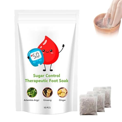 Biancat Sugar Control Therapeutische Fußsoak, Hapo Detoxingherbs Reinigung Fuß Soak Beads, Daily Rebody Body Detox Foot Soak, Verbesserung der Durchblutung (1 Beutel)