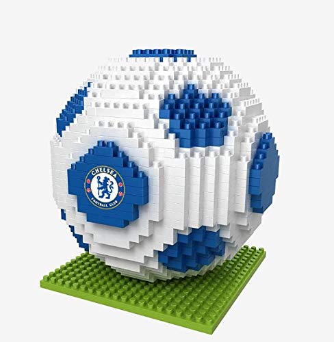 FOCO Offizielles Lizenzprodukt Chelsea FC BRXLZ-Steine 3D-Fußball Bau-Set