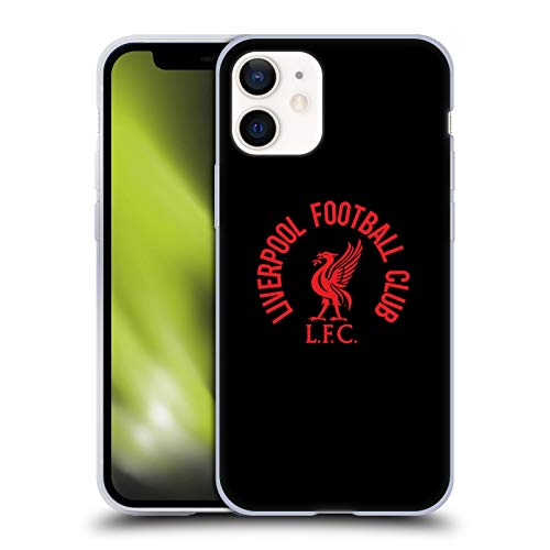 Head Case Designs Offiziell Offizielle Liverpool Football Club LFC Rot Und Schwarz Liver Bird Soft Gel Handyhülle Hülle kompatibel mit Apple iPhone 12 Mini