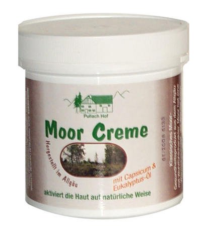 Moor Creme 250ml klassisches Moor-Gesundheitsprodukt zur besonderen Pflege von Rücken, Nacken und empfindlicher Haut, mit Capsium & Eukalyptus-Öl