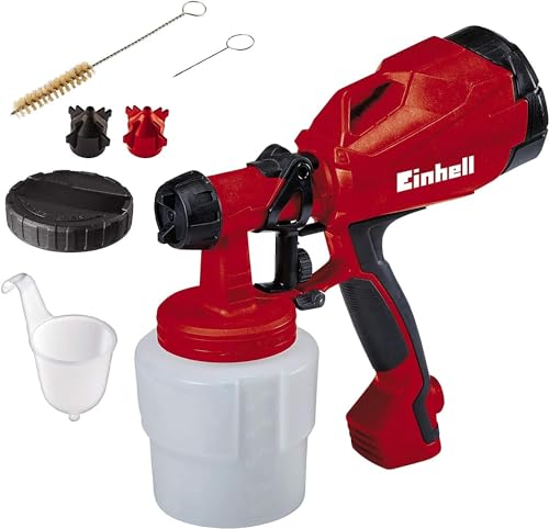 Einhell elektrisches Farbsprühsystem TC-SY 400 P (400 W, für kleine und mittelgroße Arbeitsflächen, für Lacke uund Lasuren, Farbmengenregulierung), 800 ml