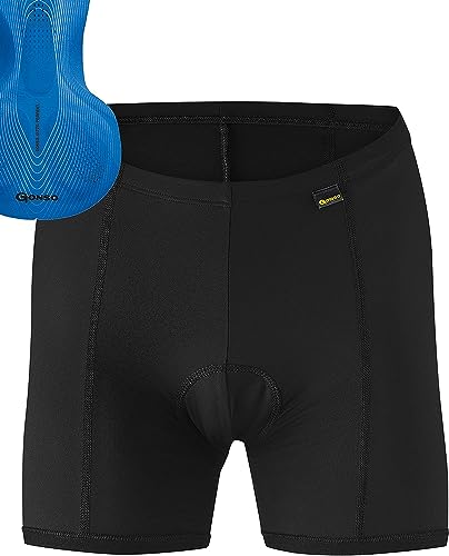 Gonso Damen Sitivo W Da-Rad-U-Pants, Black / Skydiver, 38 EU