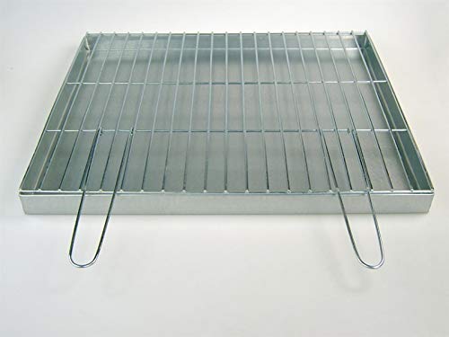 BitWa Aschekasten und Grillrost mit Klappgriffen 60x50 cm im Set Grillkamin