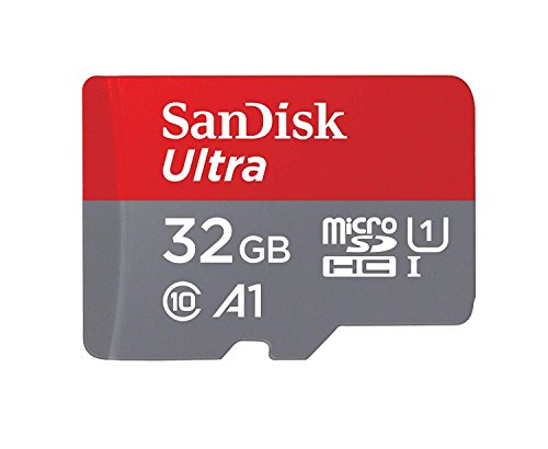 SanDisk Ultra 32GB microSDHC Speicherkarte + Adapter bis zu 98 MB/Sek., Class 10, U1, A1, FFP