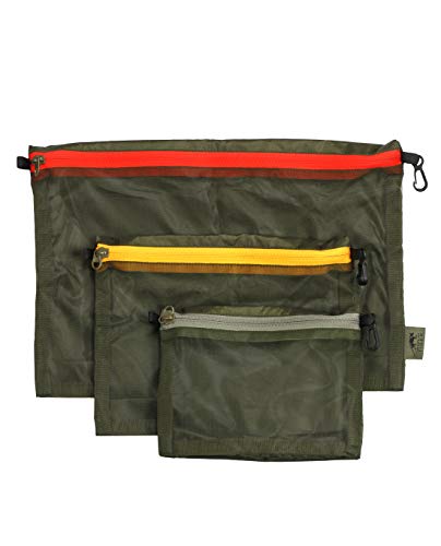 Tasmanian Tiger TT Mesh Pocket Set Rucksack Organizer Zusatz-Taschen in 3 Größen Oliv