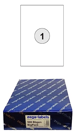 2.000 Etiketten 105 x 148 mm selbstklebend einzeln = DIN A6 Bögen (1x1 Etikett DIN A6) - 2.000 Blatt BigPack - Universell für Laser/Inkjet/Kopierer einsetzbar - Adressetiketten 148 x 105 mm einzeln