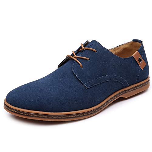 Anzugschuhe Herren Wildleder Schnürschuhe Business Schuhe Low-Top Sneaker Männer Halbschuhe Schnürhalbschuh Freizeitschuhe Bequem Bootsschuhe Loafers Businessschuhe Klassischer Herrenschuhe Gr.38-48