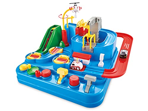 Theorema 67238 - Spielautomaten, Geschicklichkeitsspiel, Abenteuer, mit 2 Spielautomaten, Auto Playset, mit steuerbarer Rennstrecke