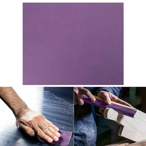 SOLUSTRE 10 Stk Abrasives Wasserfestes Schleifpapier Auto Schleifpapier Lapidar Schleifpapier Nasses Trockenes Schleifpapier Wagen Violett Schwarzes Siliziumkarbid Sandpapierblock