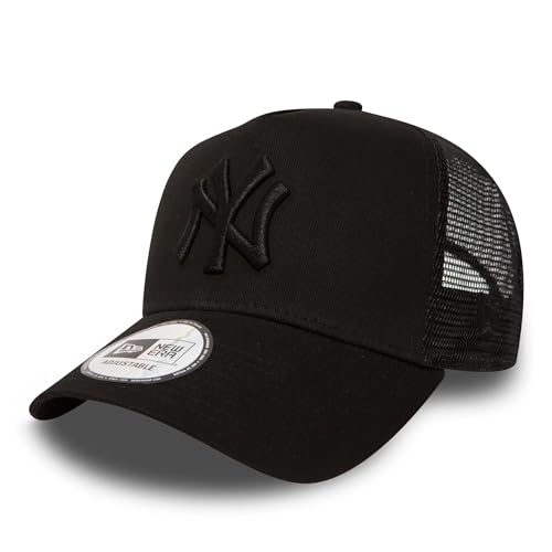 New Era New York Yankees MLB League Essential A-Frame Adjustable Trucker Cap - One-Size