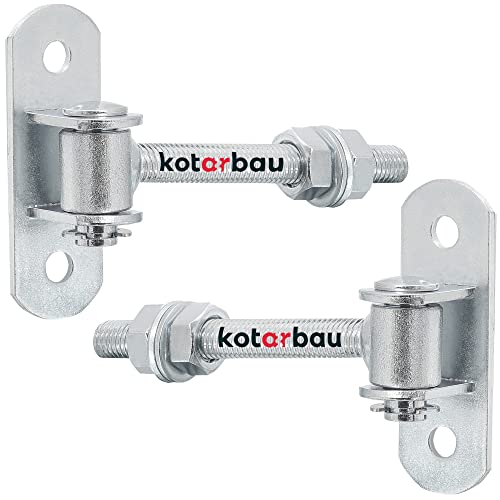 KOTARBAU® 2er Set Einstellbares Torscharnier M12 Die Perfekte Lösung für jede Toranlage Torangel Regulierbar Verzinkt