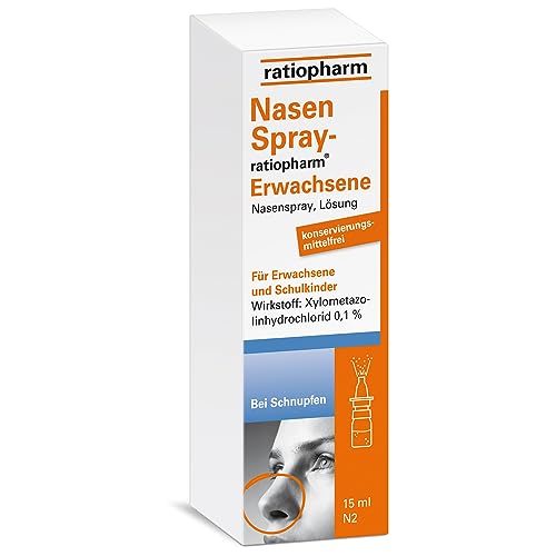 NasenSpray-ratiopharm® Erwachsene: Befreit schnell und effektiv die verstopfte Nase, 15 ml