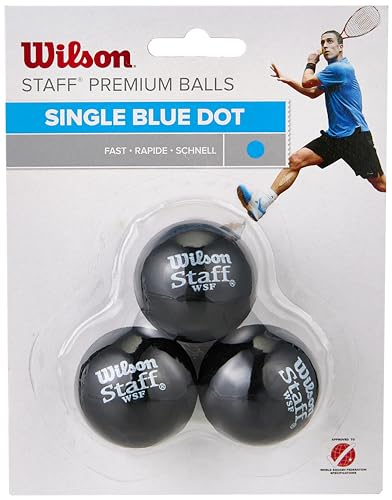 Wilson Squash-Ball, Staff, 2 Stück, Blau, Schwarz, WRT617500